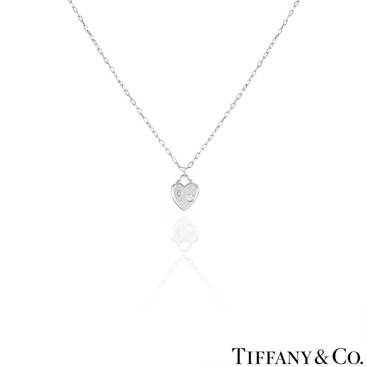 Tiffany & Co. White Gold Diamond Etoile Pendant